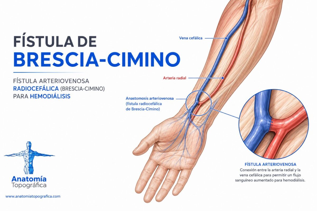 Fístula arteriovenosa radiocefálica (Brescia-Cimino) para hemodiálisis