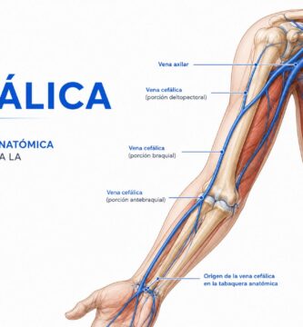 Vena cefálica: origen en la tabaquera anatómica y curso hasta la vena axilar