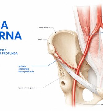 Arteria ilíaca externa: ramas epigástrica inferior y circunfleja ilíaca profunda