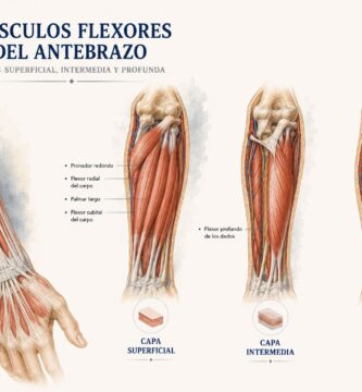 Músculos flexores del antebrazo: capas superficial, intermedia y profunda