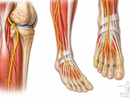 Nervio peroneo superficial (fibular superficial): origen, curso y funciones Nervio peroneo superficial: trayecto desde el cuello del peroné hasta el pie