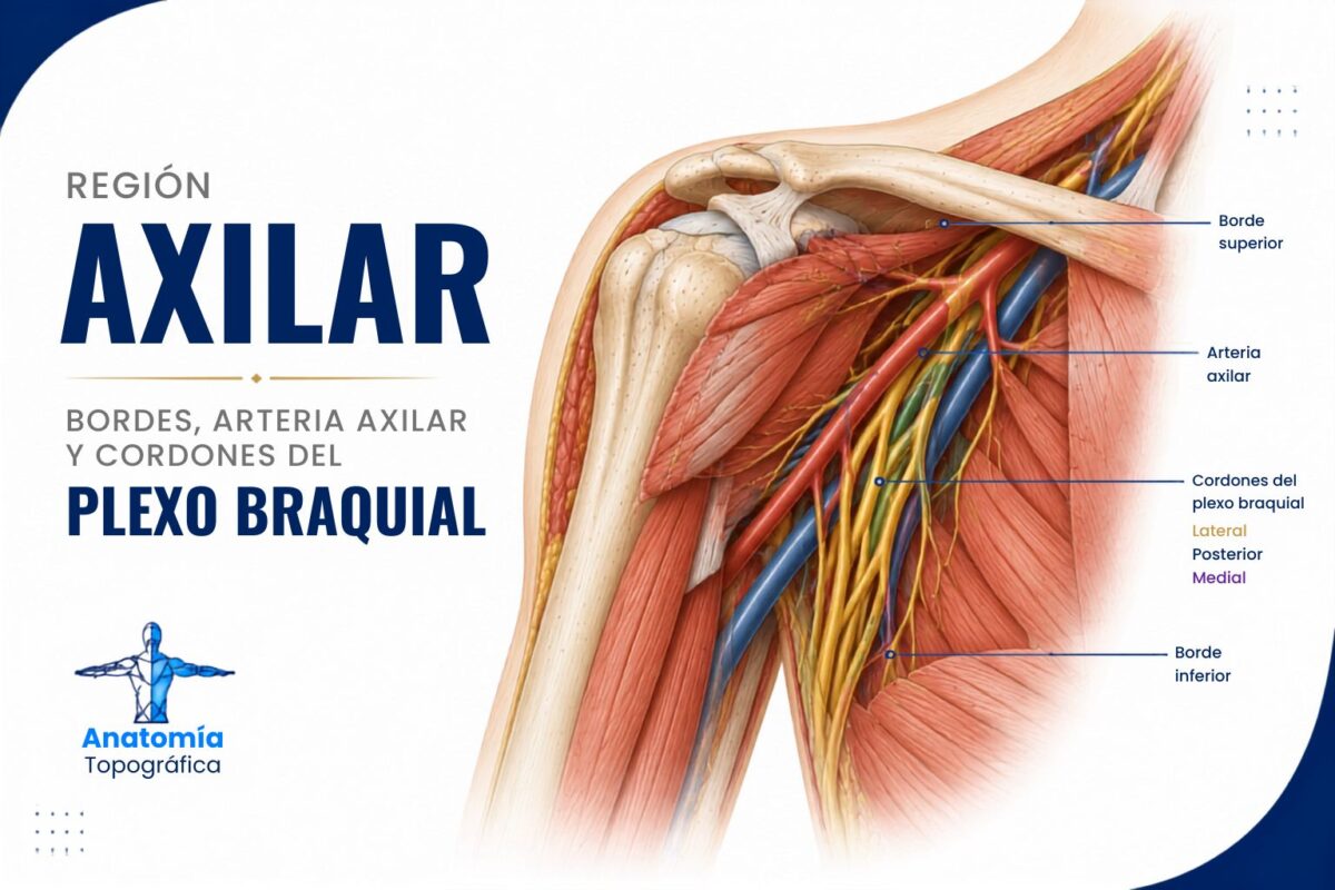 Región axilar: anatomía, bordes, contenido y patología Región axilar: bordes, arteria axilar y cordones del plexo braquial