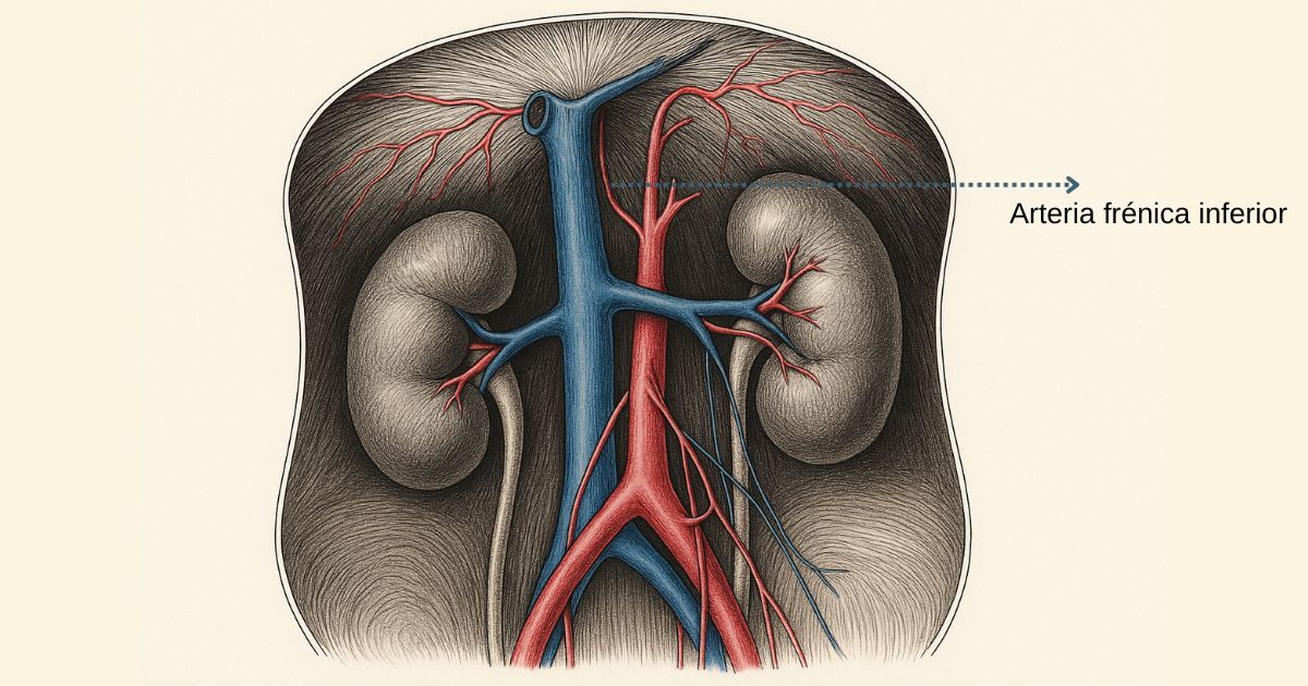 Arteria frénica inferior Arteria frénica inferior